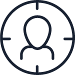 icomm-halcyon-change-management-user-profiling-icon Halcyon target icon for user profiling